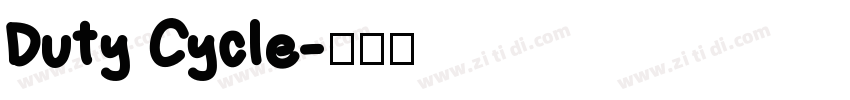 Duty Cycle字体转换